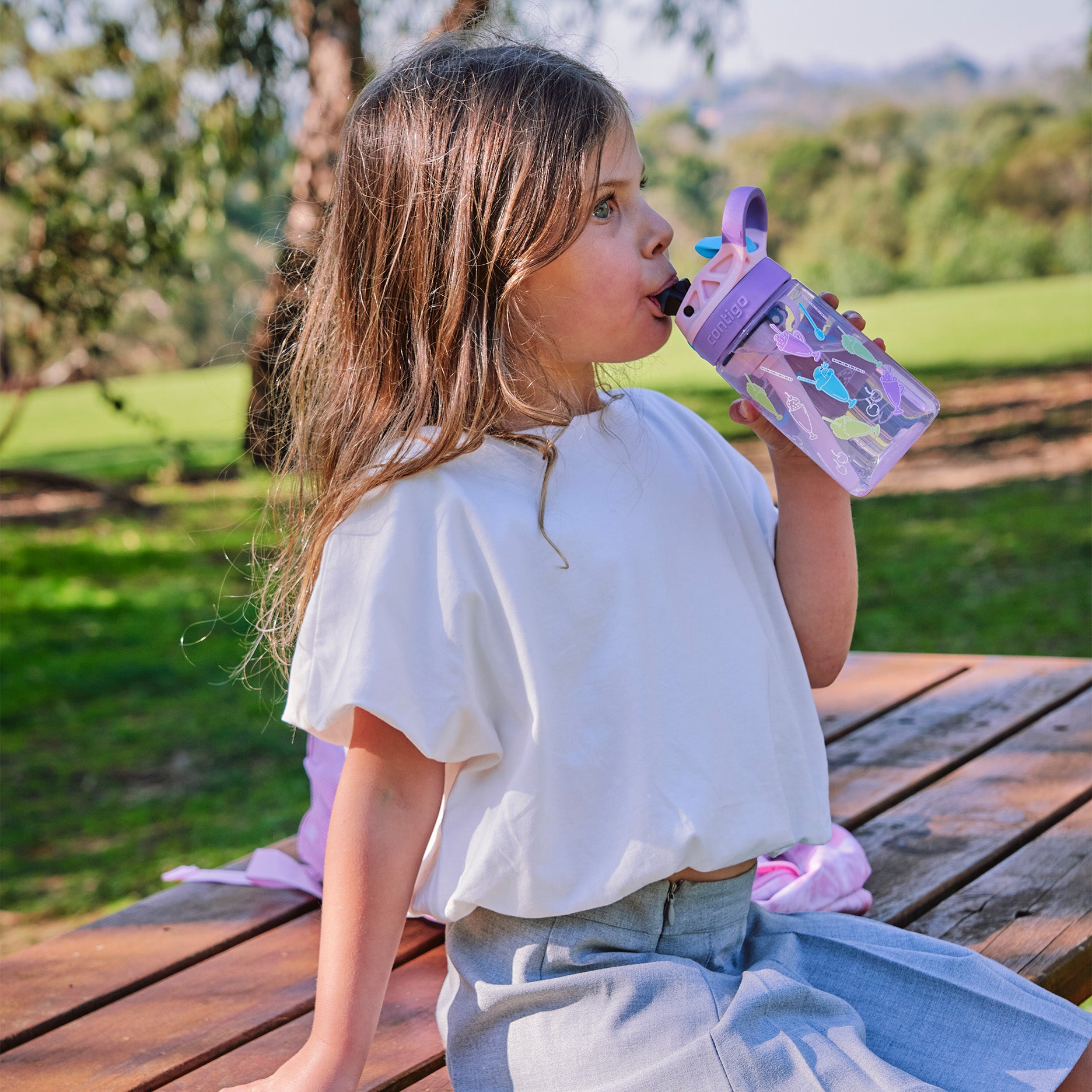 Easy Clean drikkedunk 420 ml strawberry shakes